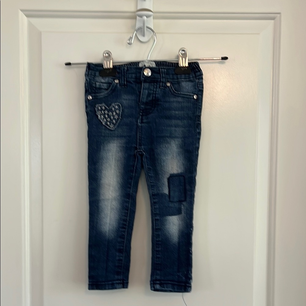 Jessica Simpson skinny patched jeans size 24m